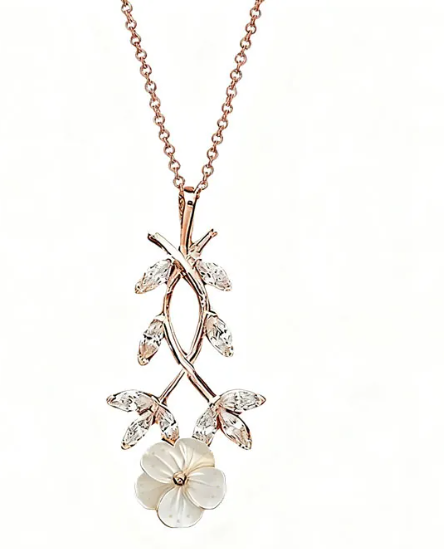 Cherry Blossom Pendant Necklace